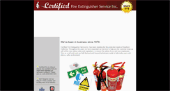 Desktop Screenshot of certifiedfireextinguisher.com