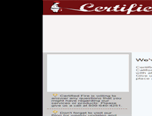 Tablet Screenshot of certifiedfireextinguisher.com